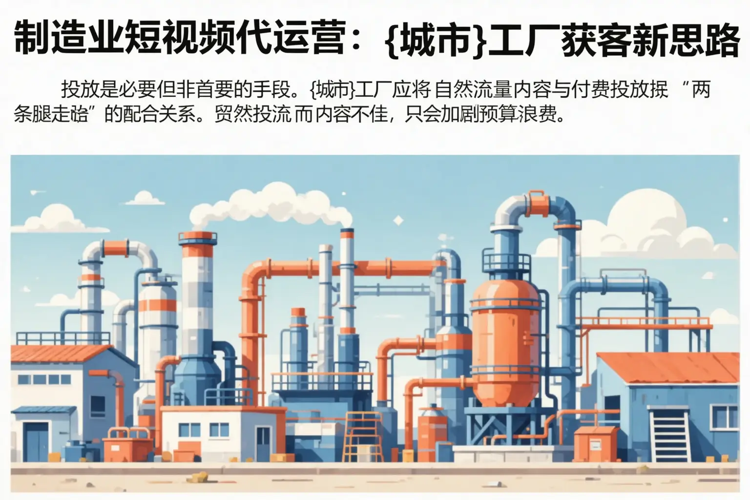 制造业短视频代运营：科尔沁左翼中旗工厂获客新思路